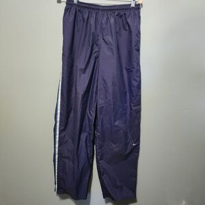 Nike Pants Women Large 12-14 Blue Track Suit Windbreakers Joggers Warm Ups
